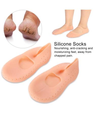 Silicone Moisturizing Gel Socks for Dry Feet | Anti-Riss Protection & Cracked Heel Repair - Shop Now! - Buy Online on GoSupps.com