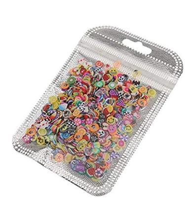 1000 Mixed Color Clay 3D Fruit Slices - Nail Art & DIY Craft Decorations - Buy Online on GoSupps.com