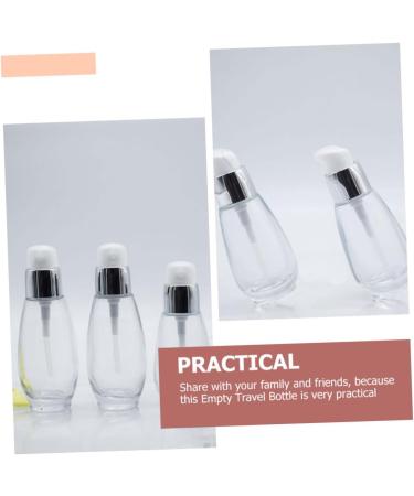 18 Pcs Press Liquid Foundation Bottle Lotion Sub Bottles Glass Foundation Bottle Leakproof Bracket Transparentx3pcs 10x4cmx3pcs - Buy Online on GoSupps.com