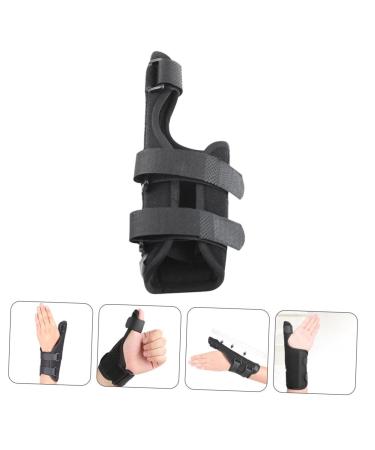 BESPORTBLE Thumb Protector Splint - Right Hand Wrist Brace with Aluminum Support - Thumb & Finger Protection Black 23x8.5x1cm - International Shipping Available - Buy Online on GoSupps.com