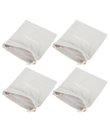 Baluue 12 Pcs Hair Dryer Storage Bag Hairdryer Storage Bag Hair Dryer Case Hairdryer Bags Fabric Light Grey