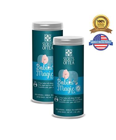 Secrets of Tea Baby Colic Babies' Magic Tea  Organic  Natural  Safe  Calming & Soothing Relief for Baby Acid Reflux  Gas  Colic  40 Count(2 Pack) - Buy Online on GoSupps.com