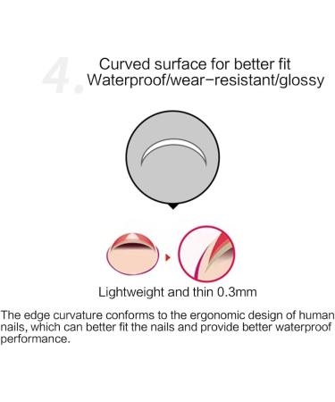 Ruarby Coffin/Ovals Press on Nail French Stripes Fake Nails Acrylic False Nails Artificial Nails Glues on Nail for Womens Girls - Buy Online on GoSupps.com