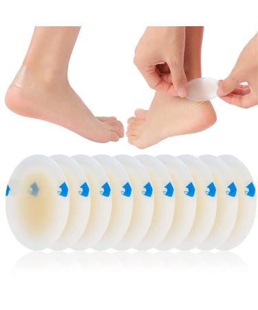 Blister heel protection pads 10 pieces self-adhesive heel protection padded bandages blister treatment waterproof treatment for fingers toes protective skin and high heels shoes 37mm x 55mm