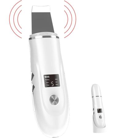 Skin Scrubber 4 in 1 LED Facial Spatula for Pore Cleaner with Curved Blade Removing Blackhead 600mAh USB Rechargeable Skin Care Portable Pore Extractor (White) - Buy Online on GoSupps.com
