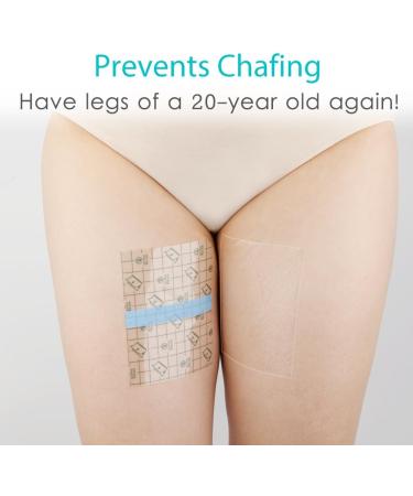 Thigh Lift Tape - Transparent Adhesive Bandage for Sagging Skin & Cellulite | Ultra-Thin Waterproof Disposable | Pack of 50 - 6x6 Inch - Buy Online on GoSupps.com