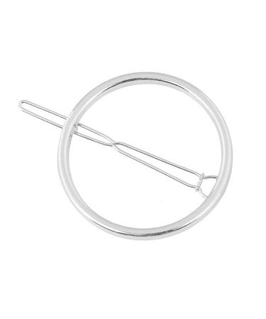 Buy Minkissy Geometric Hair Clips - 2-Piece Alloy Ponytail Holders & Head Jewelry for Women - Golden & Silver - Buy Online on GoSupps.com