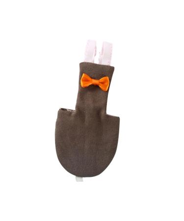 Minkissy Pet Diapers Pet Bird Clothes Bird Carrier Bird Diapers Bird Costume Sittich Bird Cage Sittich Toys Cockatiel Toys Thermal Clothing Bird Flying Clothing Flying Toys Lining Papagei Xs Coffee