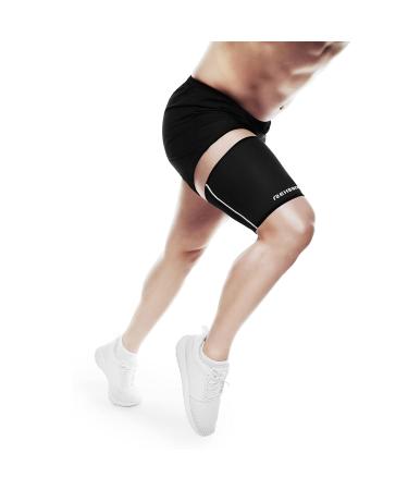 Rehband Thigh Bandage Compression Support - 3mm Neoprene Stabilizing Thigh Bandage in Black Size L - Buy Online on GoSupps.com