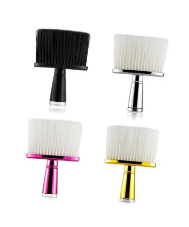 Ipetboom Hair Neck Brush Barber Brush Neck Duster Barber Duster Brush Barber Neck Duster Shaving Brush Mustache Grooming Hair Sweep Brush Hair Remover Duster Facial Clean Beard 14x10cm Black