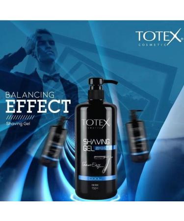 Totex Cool Shaving Gel 750ml | Clear Transparent Formula for Men & Women | Quick Dry, Sensitive Skin Protection | Ideal for Bikini Line Shaving - Buy Online on GoSupps.com