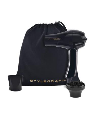 Buy StyleCraft Peewee Dryer Tri-Plex Fusion - Lightweight & Portable Hair Dryer with Attachments - Perfect for Silky Hair & Travel - Buy Online on GoSupps.com