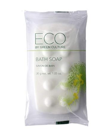 Eco by Green Culture Hotel Amenities Body Soap Bar 1 oz (150 Pack)