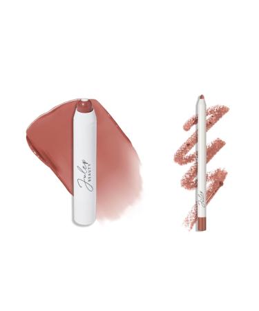 Julep The Perfect Pair 2pc Set It's Balm Tinted Lip Balm 90's Neutral and With a Trace Retractable Creamy Long-Lasting Lip Liner Velvet Mauve