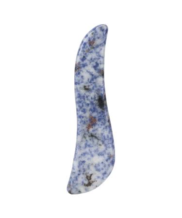 Verdant Touch Gua Sha Facial Board Blue Jade Stone Gua Sha Board Facial Scraping Tool for SPA Acupuncture Therapy