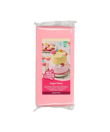 Funcakes Rollfondant Sweet Pink: Easy to use smooth flexible soft and flexible perfect for decorating cakes halal kosher and gluten -free.1 kg - Buy Online on GoSupps.com