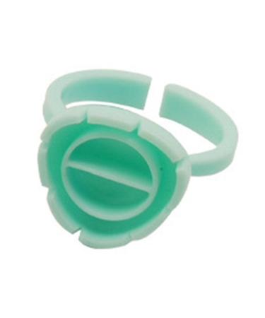 Mona43Henry Smart Glue Cups Lash Glue Holder Ring Cup Disposable Glue Cups Lash Glue Rings Fanning Blossom Cups for Eyelash Extensions Typical White