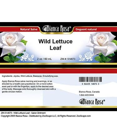 Bianca Rosa Wild Lettuce Leaf - Salve Ointment (2 oz ZIN: 514673) - Buy Online on GoSupps.com