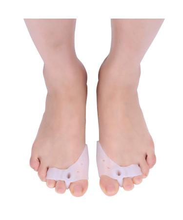 Lizealucky Gel Toe Spreader & Midfoot Cushion - 2 Pair Orthotic Spacers for Bunion Hammer Toe Relief | Breathable & Soft Slide-Resistant Comfort - Buy Online on GoSupps.com