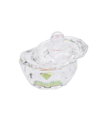 POPETPOP Clear Cups Glass Nail Powder 4*4cm As Shown