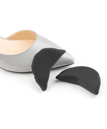 2 Pairs Black Shoe Filler Toe Plugs for Big Shoes - Unisex High Heel Inserts - Buy Online on GoSupps.com