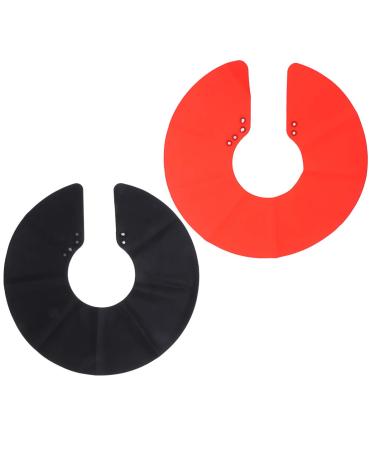Lurrose 2pcs Hair Cutting Collar Hairdressing Salon Stylist Collar Rubber Neck Wrap Neck Protector for Haircut Hair Dye