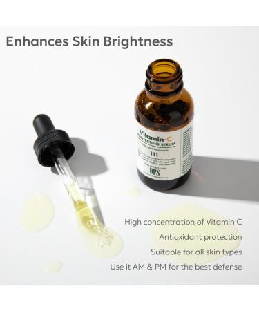 DPS Pure Advanced 25% Vitamin C Serum - High Potency Anti-Aging Face Formula with Vitamin E & Natural Antioxidants - Hydrating Skincare Made in USA - Buy Online on GoSupps.com