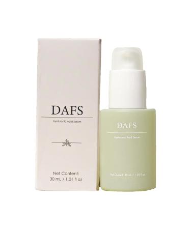 DAFS Hyaluronic Acid Serum for Face - Deep Hydration Skin Plumping and Moisture Retention Anti-Aging Fine Line Reduction and Radiance Boosting Serum for All Skin Types -30ml