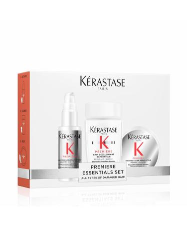 K RASTASE Premi re - Discovery Box - Ultra-Repairing Decalcifying Pre-Shampoo + Repairing Decalcifying Bath + Repairing Filler Mask - Citric Acid & Glycine - Damaged Hair Travel Size