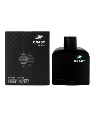 Coast Men Perfume Choose 1 x 100ml Eau De Parfum Vaporisateur Spray Essential Oil From France (Black)