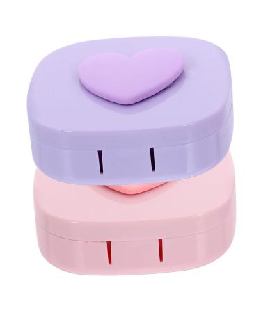 Partykindom lens holder 2 sentences contact box contact lens organizer contact lens holder contact lens container for cosmetic lens pocket lens holder Easy container case 1 7.00x6.80x2.50cm