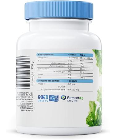 Osavi Omega3 Vegan 250mg DHA 60 vegan softgels - Buy Online on GoSupps.com