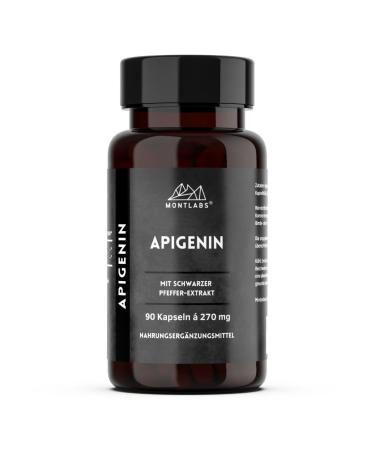 Apigenin 200 mg per capsule | 98% purity | with black pepper extract | best bioavailability and tolerability | 90 capsules