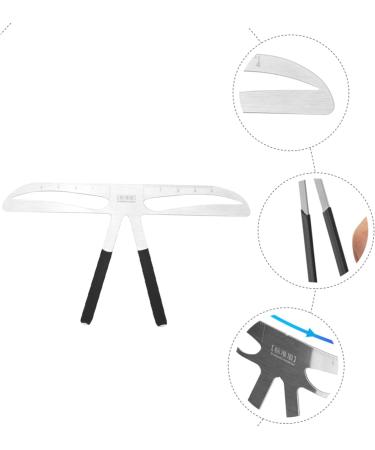 WOFASHPURET Eyebrow Ruler for Girl Stainless Eyebrow Position Ruler Tool Measuring Ruler Eyebrow Marks Portable - Buy Online on GoSupps.com