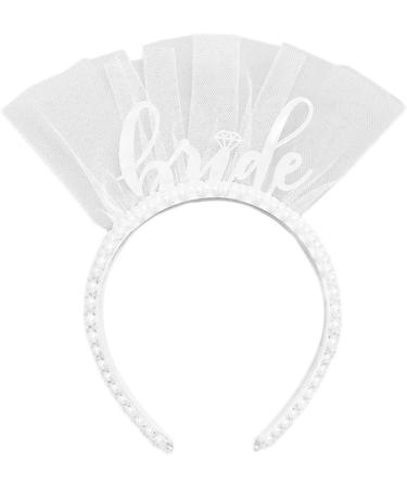 JSGHGDF BrideTo Be Headband Bachelorette Party Bachelorette Headband Bridee Headband Pearls Headband For Women Wedding Headband White - Buy Online on GoSupps.com