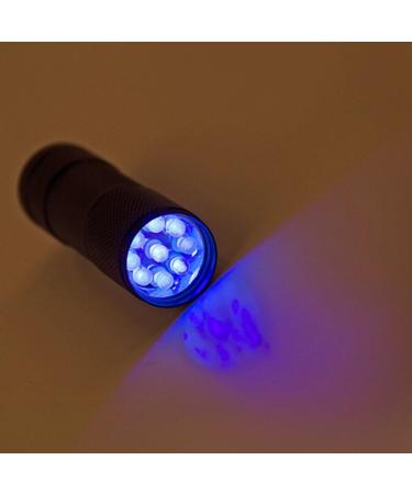 UV LED Flashlight - 395 nm Blacklight for Pets | Stain Detector for Clothes & Carpets | International Shipping - Buy Online on GoSupps.com