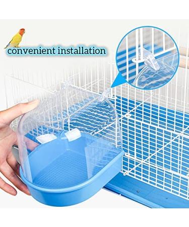 YNC Bird Cage Bathtub Shower Box - Clear Hanging Bird Tub for Cockatiel, Parakeet & Small Pet Birds - Buy Online on GoSupps.com