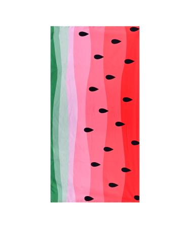 Watermelon Beach Towel Blanket, Small Thin Microfiber Beach Towel for Kids Girls Women, Lightweight 24x48 Quick Dry And Sand Free Red Towel, Watermelon Gifts Clearance Swim Bath Pool Beach Towel Watermelon Beach Towel 24X48"