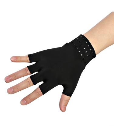 Anti edema Gloves ANGGREK 2 Colors Arthritis Anti edema Gloves Rheumatoid Hand Pain Health Compression Gloves Health Care Tool Hand Compression Gloves (Black)