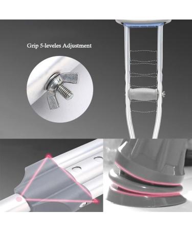 LINYUES Crutches for Adults Underarm Aluminum Adult Underarm Crutches Lightweight Medical Adult Crutches for Walkingdjustable Crutches for Youth/Adults/Tall Adults Great for Travel or Work A 112132 cm - Buy Online on GoSupps.com
