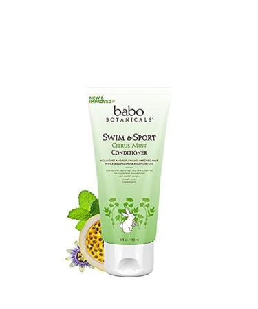 Babo Botanicals Purifying Swim & Sport Conditioner - with Passion Fruit Oil, Organic Aloe Vera & Green Tea - for Babies, Kids or Extra Sensitive Skin - Light Citrus Mint Fragrance, 6 Ounce/180ml 6 Fl Oz (Pack of 1) New P - Buy Online on GoSupps.com