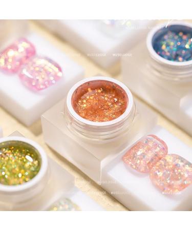 Mermaid Star Sea Diamond Gel Polish 8colors Nail Gel Soak Off Uv Gel Varnish Hybrid Manicure Auroras Shining Nail Art Gel - Nail Gel - - (Color: 5) - Buy Online on GoSupps.com