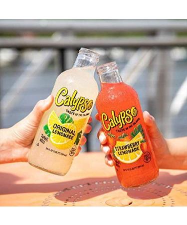 Calypso Lemonades 16 Ounce Glass Bottles 6 Pack (Southern Peach Lemonade) - Buy Online on GoSupps.com