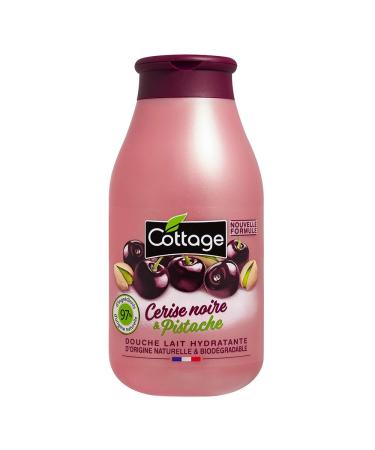 Cottage Gel Douche Lait Hydratant Cerise Noire et Pistache - 97% d'Ingr dients d'Origine Naturelle -250ml 250 ml (Lot de 1)
