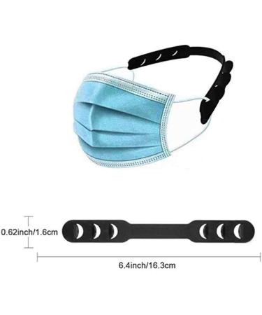 10-Piece Black Mask Extension & Anti-Straying Ear Protection | Decompression Holders & Ear Grips Accessories - Buy Online on GoSupps.com