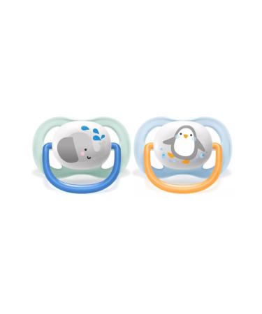 Avent Ultra Air Animals Suction Cup Set - Elephant & Penguin for Babies 0-6 Months | International Shipping - Buy Online on GoSupps.com