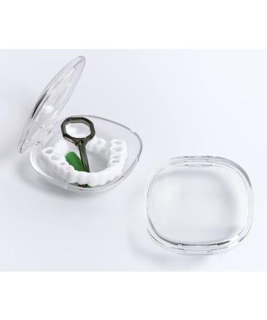 Retainer Case Orthodontic Retainer Case Oral care box Beautiful And Durable Compact And Easy To Carry (White)