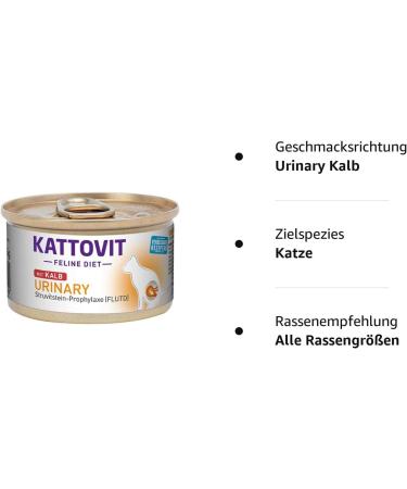 Kattovit Feline Diet Urinary Calf - 85g | 12 Pieces | International Shipping - Buy Online on GoSupps.com