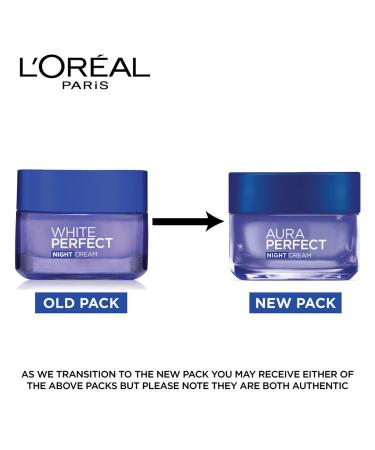 L'Oreal Paris White Perfect Night Cream 50ml - Brightening & Hydrating for All Skin Types | Shop Internationally - Buy Online on GoSupps.com