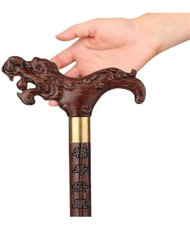 Walking Stick Wood Carving Crutches Cane Walking Aid for Elderly Pregnant Women 4 Family Elegant - Buy Online on GoSupps.com